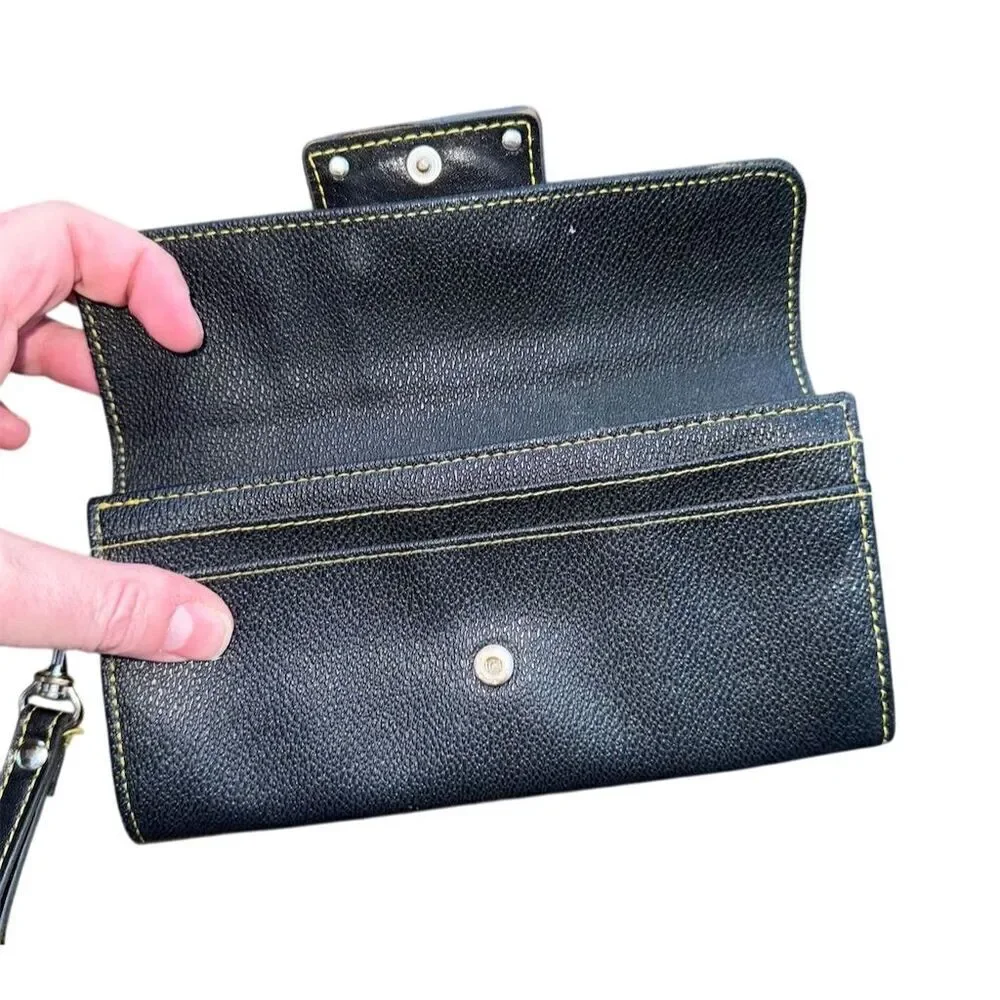 Nine West Black Wristlet Wallet with Zipper